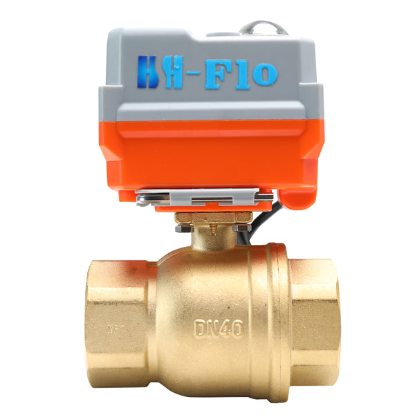 1 Sec. Quick Open/Closed 24VDC 2 Way Brass Motorized Electrical Ball Valve