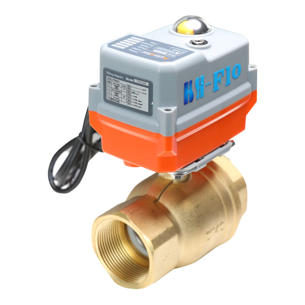 10 Sec. Quick Open/Closed 24VDC 2 Way Brass Motorized Electrical Ball Valve