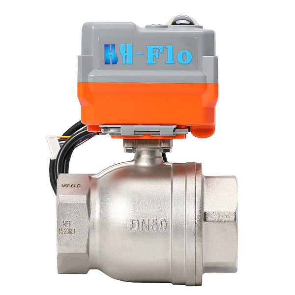 1 Sec. Quick Respon Open/Closed  24VDC Two Way Stainless Steel 304 Motorized Electrical Ball Valve