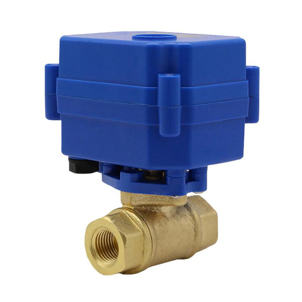 Miniature Electric Valve 1/4" 3/8" 1/2" 3/4" 1" Stainless Steel/Brass 2 Way Ball Valve Two Wires Control Valve CR01 DC12V